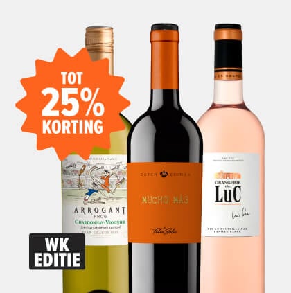 Wijn deals met korting tot 25%